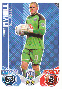 Boaz Myhill West Bromwich Albion 2010/11 Topps Match Attax #U46